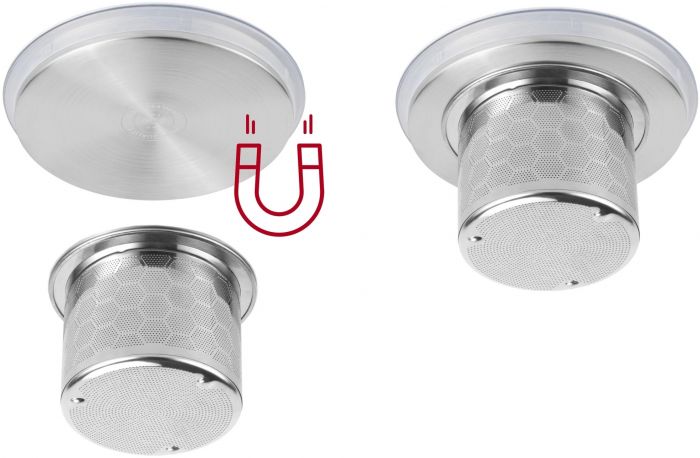 Електрочайник Catler 0.6л, Strix, заварник, нерж. сталь, підтримка температури, сенс. керув., білий