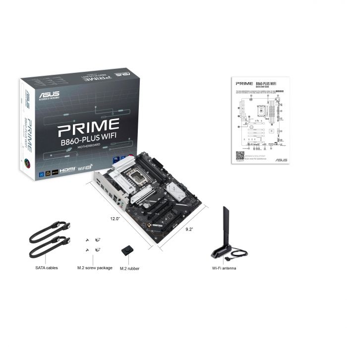 Материнcька плата ASUS PRIME B860-PLUS WIFI s1851 B860 4xDDR5 M.2 DP HDMI Wi-Fi BT ATX