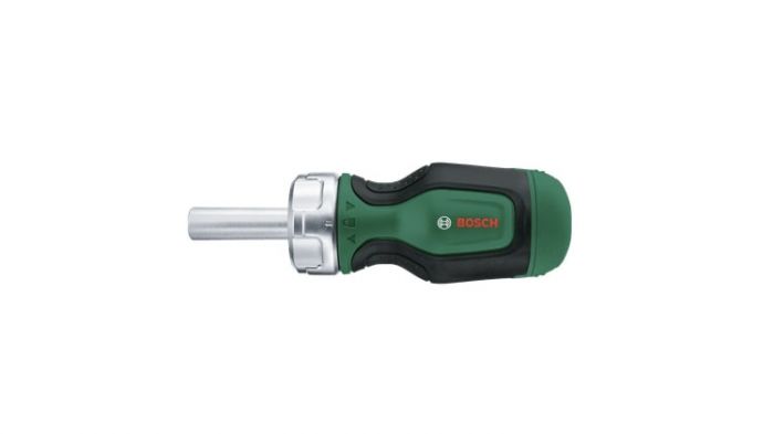 Викрутка Bosch з тріскачкою, 6 насадок, руків'я TPR , 111мм, сталь CrV