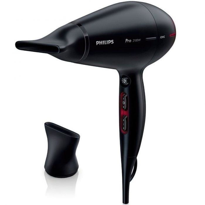 Фен Philips Professional, 2100Вт, 3 режими, іонізація, хол. обдув, чорний