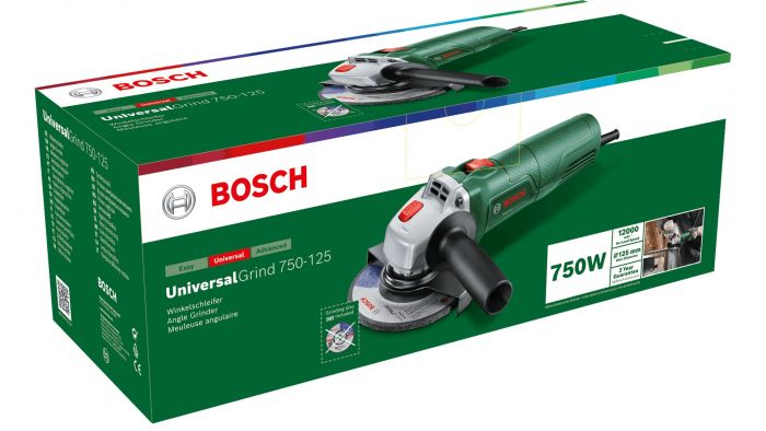 Шліфмашина кутова Bosch UniversalGrind 750-125 125мм 750Вт 12000об·хв 1.9кг