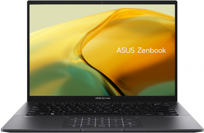 Ноутбук ASUS Zenbook 14 UM3402YA-KP752 14" WQXGA IPS, AMD R5-7430U, 16GB, F1TB, UMA, NoOS, Чорний