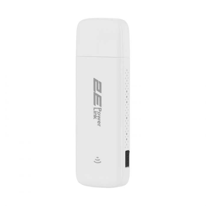 Мобільний маршрутизатор 2E PowerLink (MiFi-1 2024) LTE, Wi-Fi4, 1xUSB, 1xCRC9 білий