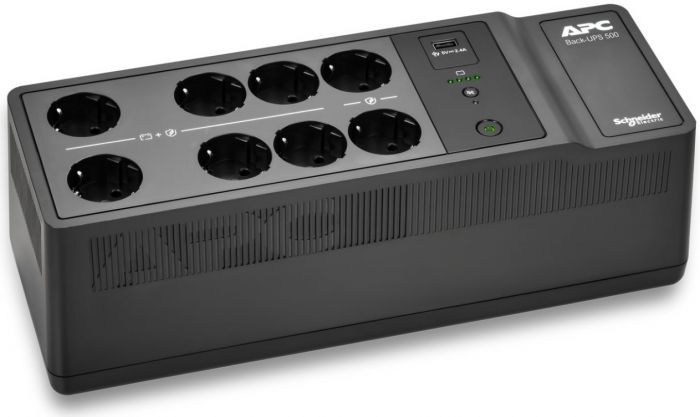 Джерело безперебійного живлення APC Back-UPS 550VA/300W, USB charging port, USB, 6+2 Schuko