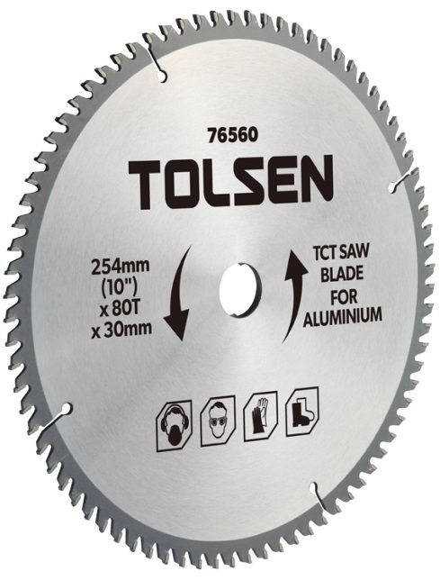 Диск пильний Tolsen по люмінію, 210х60Tх30мм