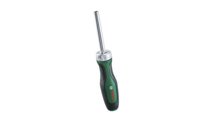 Викрутка Bosch з тріскачкою, 18 біт, 225мм, сталь CrV