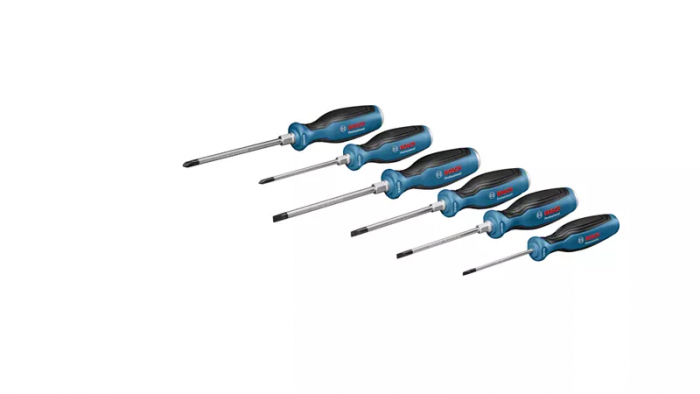Викрутка Bosch набір 6шт, SL 4.5, 5.5, 6.5, PH1, PH2
