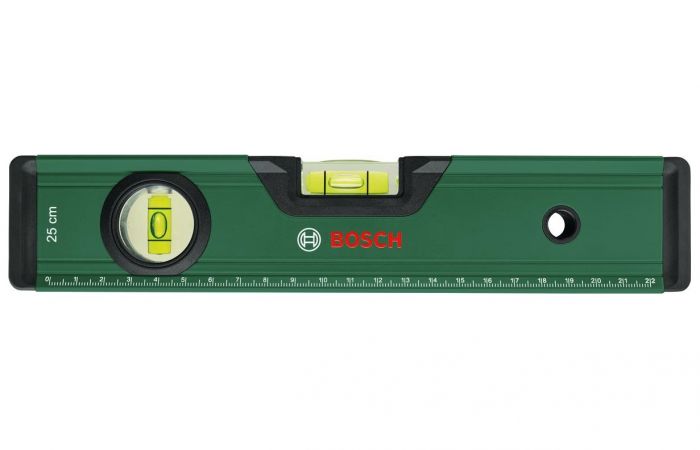 Рівень Bosch, 25см, 2 капсули, алюмінієвий корпус