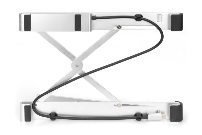 Підставка для ноутбука DIGITUS Variable Notebook Stand, до 17'', USB-C Dock 5-Port, сіра