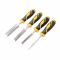 Стамеска Tolsen Профі, набір 4шт, 6-13-19-25 мм, 125мм, CrV