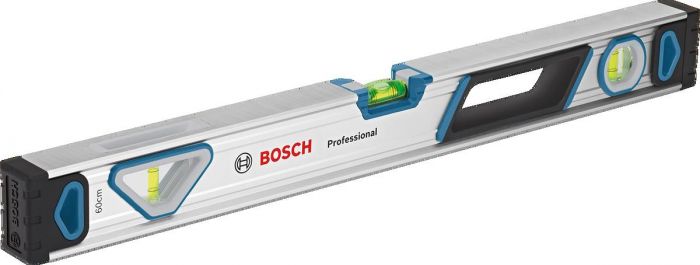 Рівень Bosch, 60см, 3 капсули, алюмінієвий корпус, отвори для руки