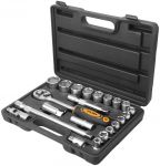 Набір інструментів Tolsen, набір торцевих головок 1/2", 22шт, CrV