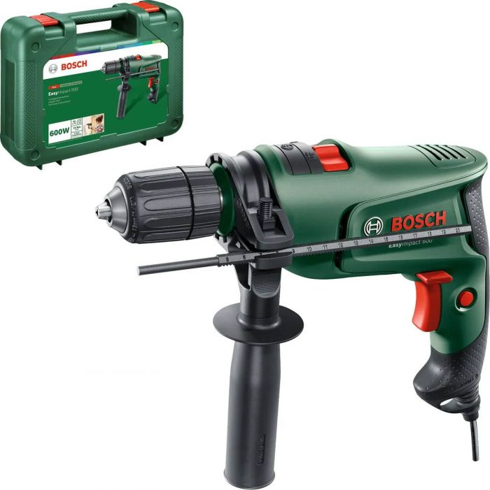 Дриль ударний Bosch EasyImpact 600 600Вт ШЗП 1.5-13мм 3000об·хв 1.7кг кейс