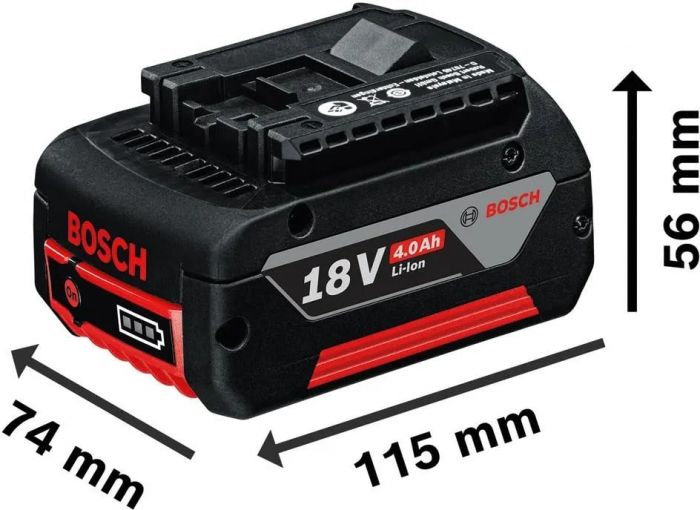 Акумулятор Bosch GBA, 18В, 4А·год, 1.1кг