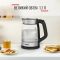 Електрочайник Tefal Glass Kettle 1.7л, скло, з підсвіткою, чорно-срібний Електрочайник Tefal Glass Kettle 1.7л, скло, з підсвіткою, чорно-срібний