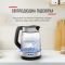 Електрочайник Tefal Glass Kettle 1.7л, скло, з підсвіткою, чорно-срібний Електрочайник Tefal Glass Kettle 1.7л, скло, з підсвіткою, чорно-срібний