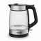Електрочайник Tefal Glass Kettle 1.7л, скло, з підсвіткою, чорно-срібний Електрочайник Tefal Glass Kettle 1.7л, скло, з підсвіткою, чорно-срібний