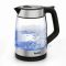Електрочайник Tefal Glass Kettle 1.7л, скло, з підсвіткою, чорно-срібний Електрочайник Tefal Glass Kettle 1.7л, скло, з підсвіткою, чорно-срібний