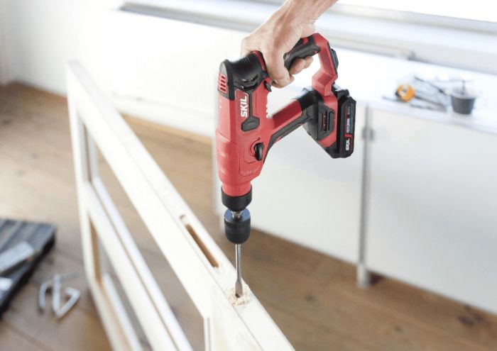 Перфоратор акумуляторний SKIL 3810 CA SDS-plus+ШЗП 20В 1Дж аксесуари кейс 1.5кг без АКБ та ЗП