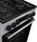 Плита Gorenje комбінована, 70л, 50x60см, дисплей, емальовані реш, програматор IconLed, кришка-скло, сріблястий