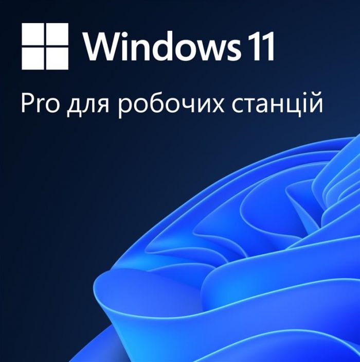 Примірник ПЗ Microsoft Windows 11 Pro для робочих станцій, укр, ОЕМ, на DVD носії