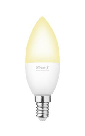 Лампа розумна Trust E14 470 Lumen, 1800-6500k, білий