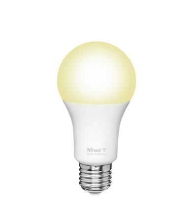 Лампа розумна Trust E27 470 Lumen, 1800-6500k, білий