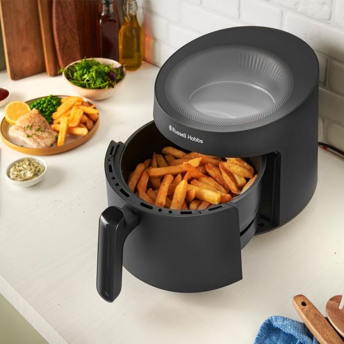 Мультипіч Russell Hobbs Satisfry Panoramic- 1500Вт, чаша-5л, сенсорне управл., 10 авто. програм, пластик/скло, чорний