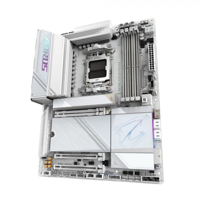 Материнська плата GIGABYTE X870E AORUS PRO ICE sAM5 X870 4xDDR5 M.2 HDMI Wi-Fi BT ATX