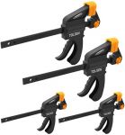 Струбцина Tolsen, набір 4шт, 4" 2шт, 6" 2 шт, храповий механізм, пластик