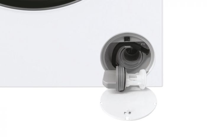 Пральна машина Haier фронтальна, 12кг, 1400, A+++, 60см, дисплей, пара, інвертор, люк чорний, прямий привід, білий