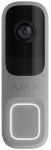Відеодзвінок Ajax Doorbell, універсальне встановлення, 4 мп, 155° вертикальний 90° горизонтальний, іч 6м, дальнісь виявлення руху 4м, штучний інтелект, wi-fi, grey