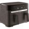 Мультипіч Moulinex Dual Easy Fry, 2700Вт, чаша-5.2+3.1л, сенсорне керув., 2 чаши, гриль, пластик, чорний