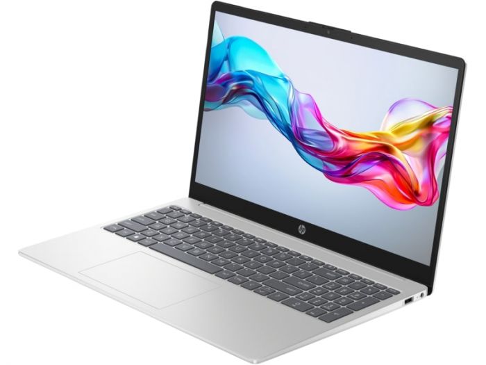 Ноутбук HP 15-fd1058ua 15.6" FHD IPS AG, Intel U5-125H, 16GB, F512GB, UMA, DOS, сріблястий