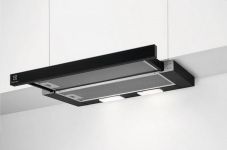 Витяжка Electrolux телескопічна, 59см, 410м.куб/год., чорний