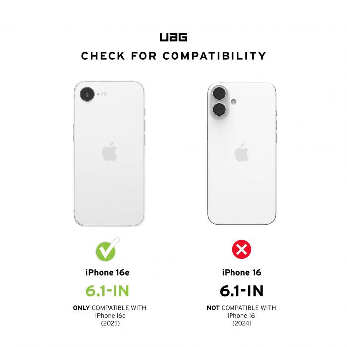 Чохол UAG для iPhone 16E (4th Gen, 2025), Essential Armor MagSafe, Rose