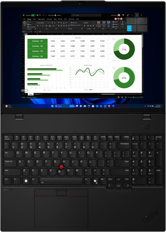 Ноутбук Lenovo ThinkPad L16-G1 16" WUXGA IPS AG, AMD R7-7735U, 32GB, F1TB, UMA, Win11P, чорний