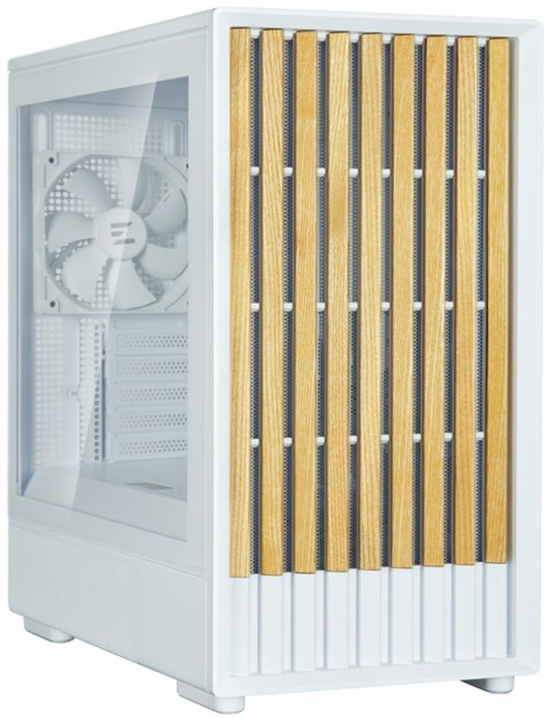 Корпус Zalman P10 Namu без БП, 1xUSB3.0, 1xUSBType-C, 2x120мм, 1x120мм ARGB, VGA 340мм, LCS ready, TG Side Panel, mATX, білий