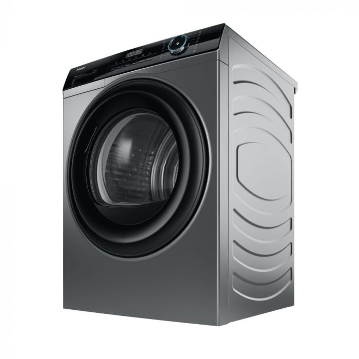 Сушильна машина Haier тепловий насос, 9кг, A+++, 59,5см, дисплей, пара, cріблястий