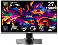 Монітор MSI 26.5" MPG 272URX QD-OLED 2xHDMI, DP, 2xUSB, USB-C, Audio, OLED, 3840x2160, 240Hz, 0.03ms, DCI-P3 99%, AdaptiveSync, Pivot, HDR400