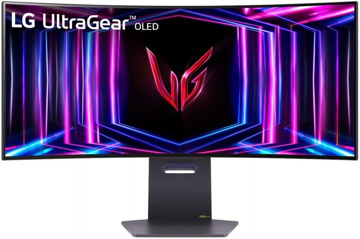 Монітор LG 34" 34GS95QE-B 2xHDMI, DP, USB, Audio, OLED, 3440x1440, 240Hz, 0.03ms, DCI-P3 98.5%, G-SYNC, FreeSync, AdaptiveSync, HAS, DisplayHDR True Black 400