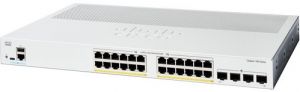 Комутатор Cisco Catalyst 1300 24xGE, PoE, 4x1G SFP