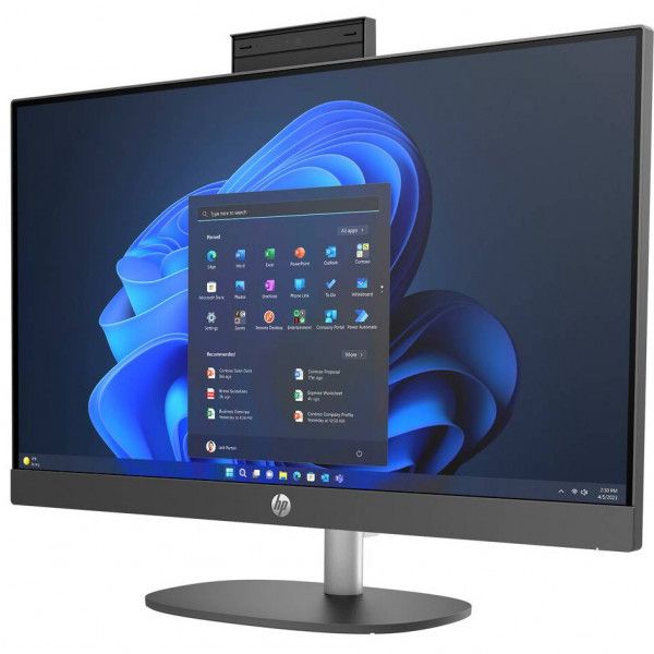 Комп'ютер персональний моноблок HP 245-G10 23.8" FHD IPS AG, AMD R7-7730U, 16GB, F512GB, UMA, WiFi, кл+м, DOS, чорний
