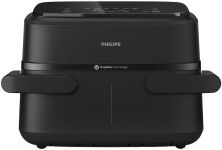 Мультипіч Philips Ovi Flex Dual 2450Вт, чаша-6+3л, сенсорне управл., 2 контейнера, 6 авто. програм, пластик, чорний