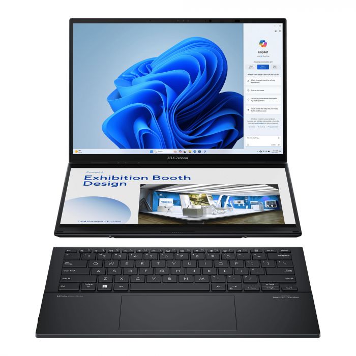 Ноутбук ASUS Zenbook Duo UX8406CA-QL048W 14" FHD OLED, Intel Ultra 9 285H, 32GB, F2TB, UMA, Win11, Сірий Ноутбук ASUS Zenbook Duo UX8406CA-QL048W 14" FHD OLED, Intel Ultra 9 285H, 32GB, F2TB, UMA, Win11, Сірий