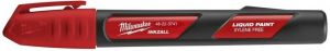 Маркер Milwaukee InkZAll  LP, водостійкий, уф-стійкі, червоний