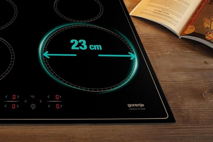 Варильна поверхня Gorenje індукційна, 60см, PowerBoost, TouchControl, StayWarm, блокування від дітей, чорний