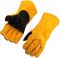 Рукавички зварювальника Tolsen, коров'яча шкіра, найвищий ступінь захисту від горіння та бризок металу, р.14, жовтий