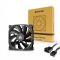 Корпусний вентилятор CHIEFTEC ZF-1425PWM, 140мм, 1200rpm, HDB, 4pin PWM, 20.1dBa, чорний