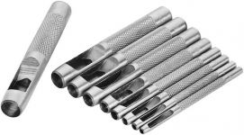 Пробійник круглих отворів Tolsen, набір 9шт, 2.5-10мм, 80-91мм, кейс